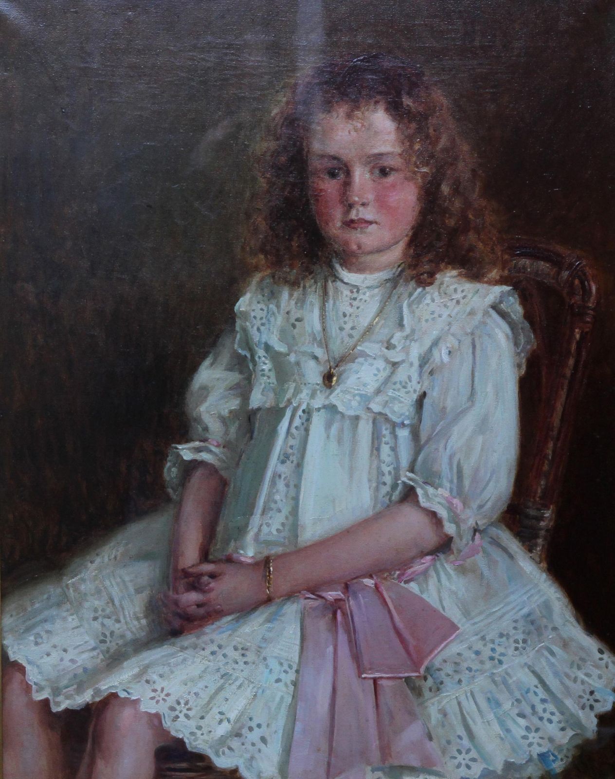 photo furniture Ernest Higgins Riggportrait Of A Young Welsh Girl   Enid Richards   British Edwardian Staithes Art1911