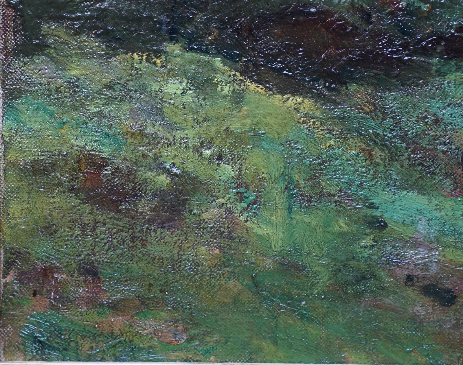 photo furniture Figures On A Woodland Path   British Edwardian Art Landscape Oil Paintingcirca 1910