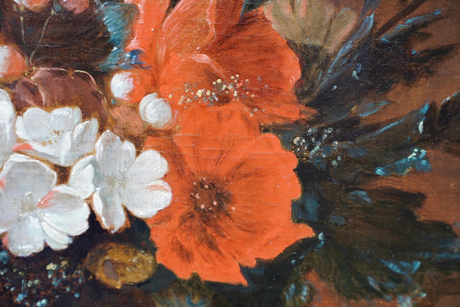 Still Life Of Flowers And Fruit   Dutch Old Master C1700 Floral Art Oil Paintingcirca 1700 photo buy