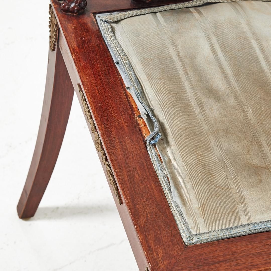 A Pair Of French Empire Style Corner Chairs photo Furniture