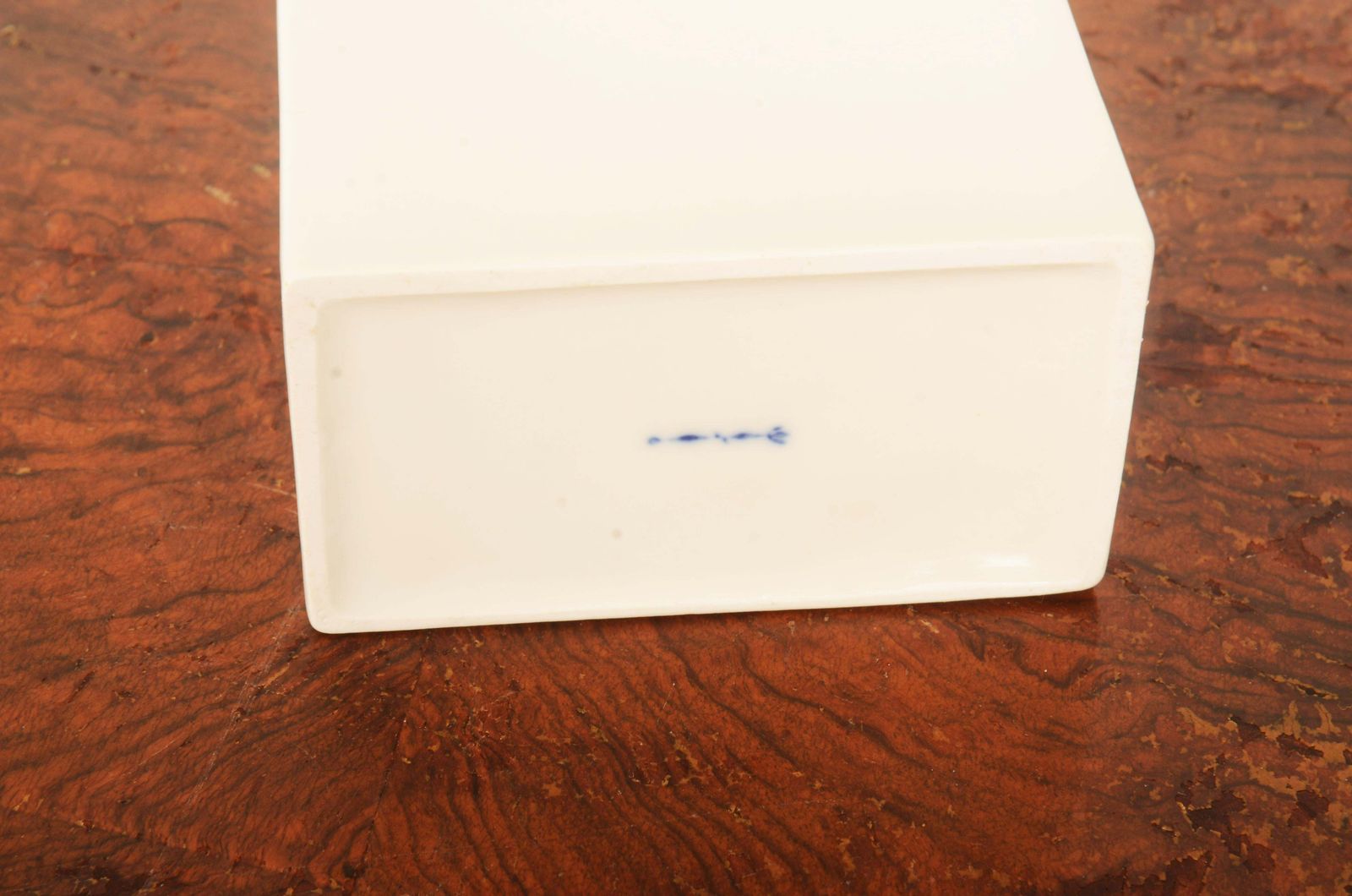 Kpm Berlin White Porcelain Tea Box Designed By Trude Petri photo vintage