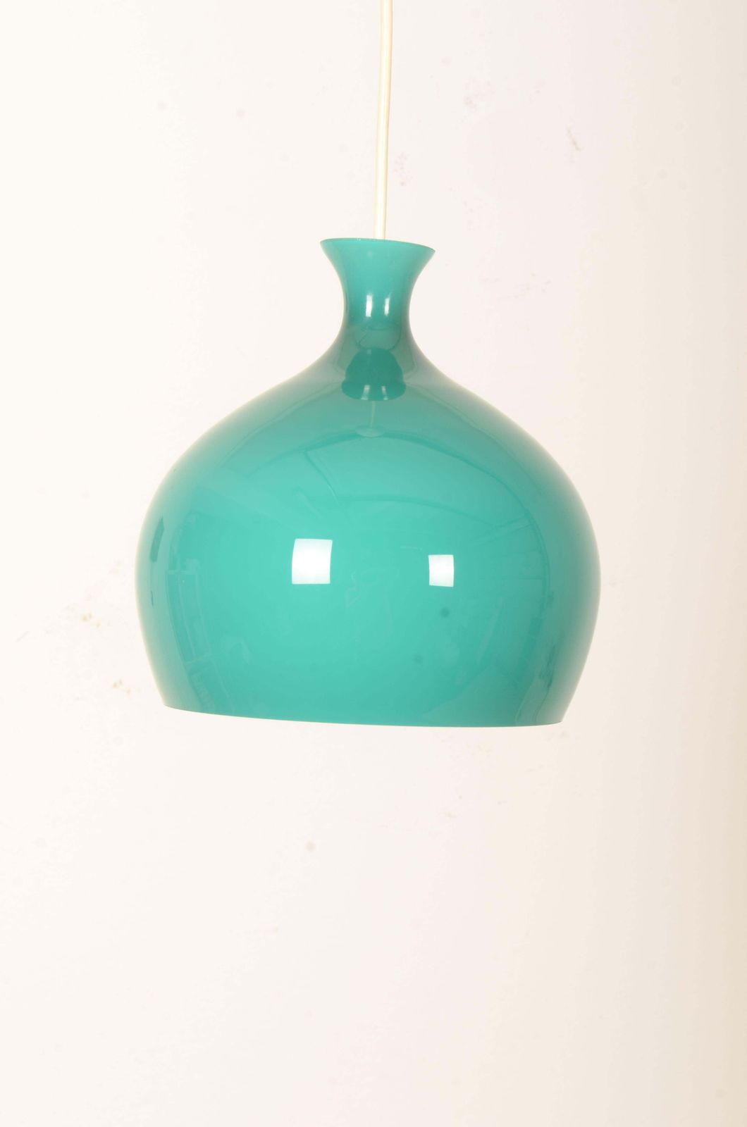 Rare Onion Pendants In Turquoise Glass By Helge Zimdal photo furniture