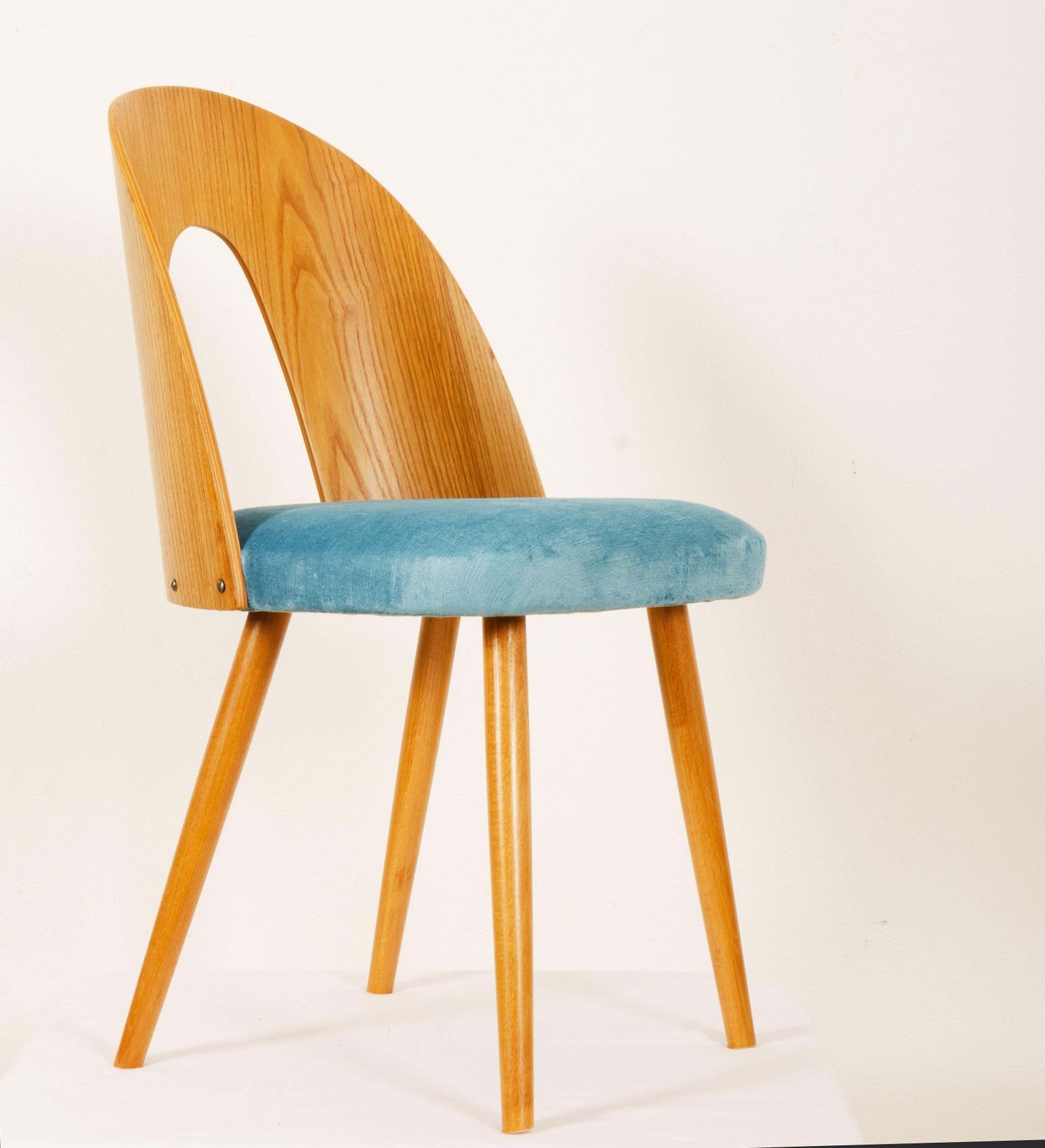 Mid Century Modern Ash Dining Chair By Antonin Suman For Tatra photo vintage
