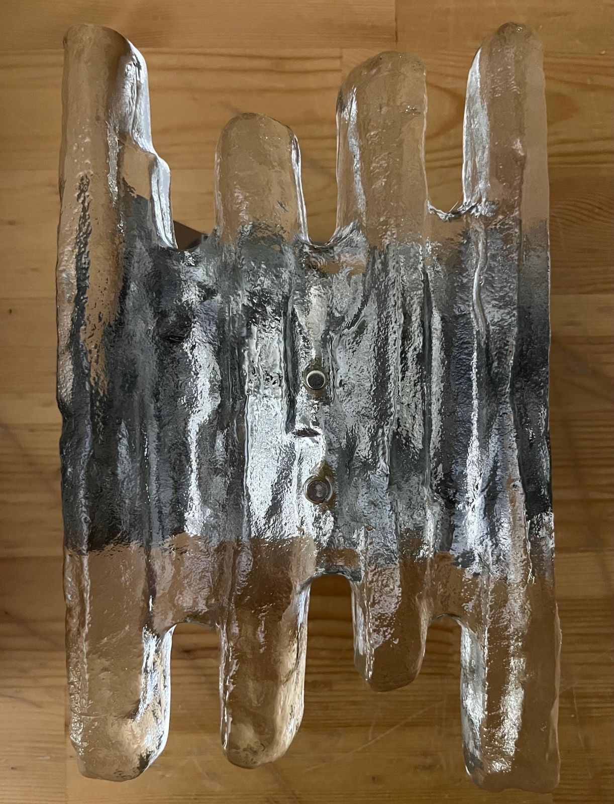photo vintage Pair Of Midcentury Austrian Murano Glass "Faun" Wall Sconces By Kalmar, 1970s