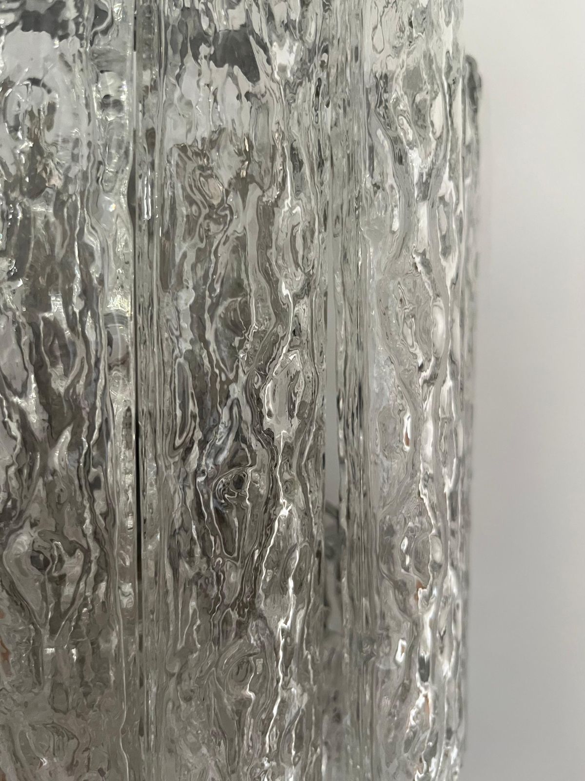 Italian Midcentury Large Beauty Murano Wall Sconce By Venini, 1970s photo vinterior