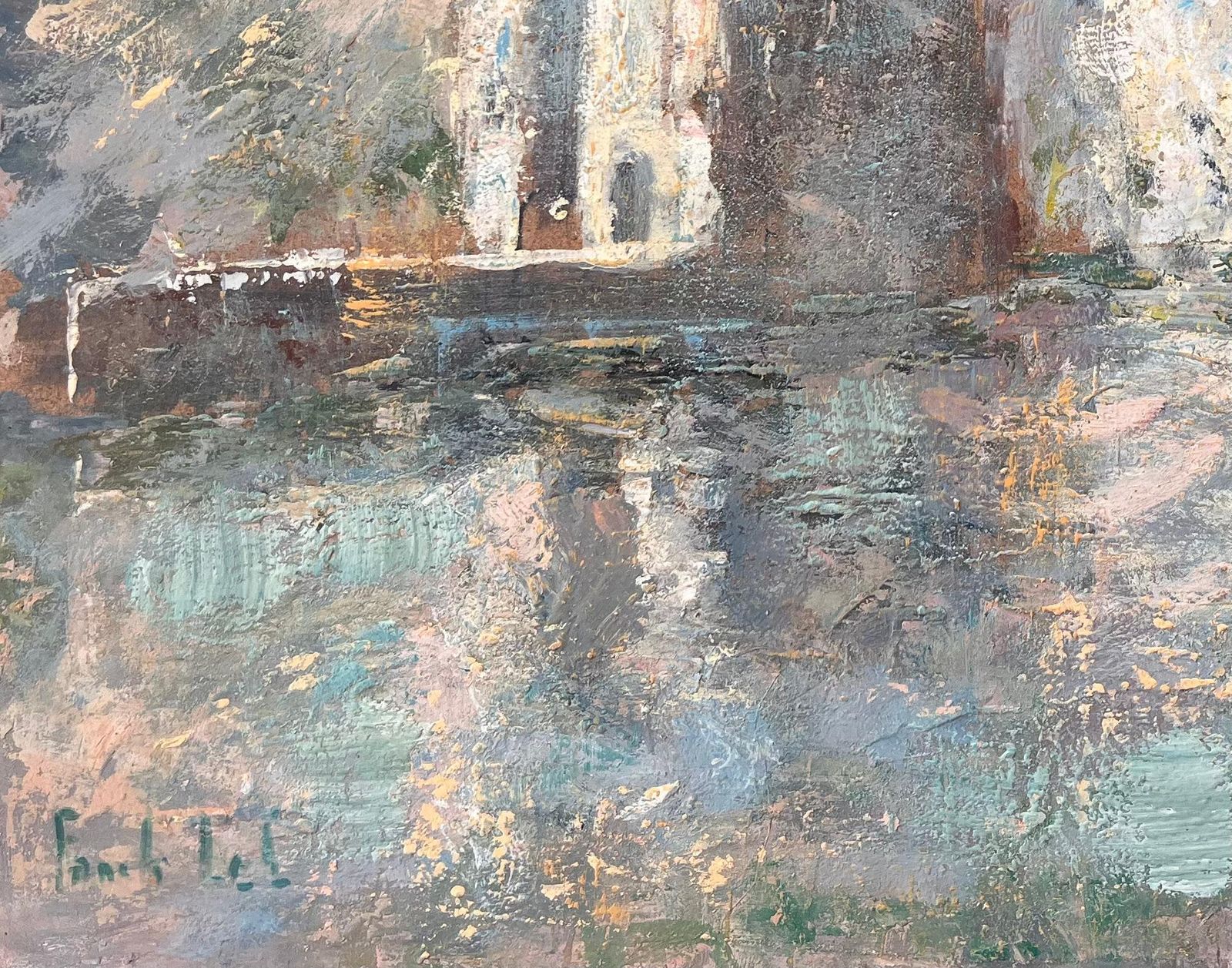 Fanch Lel French Impressionist Oil Painting Of Château De Trécesson In Brittany photo 535.0