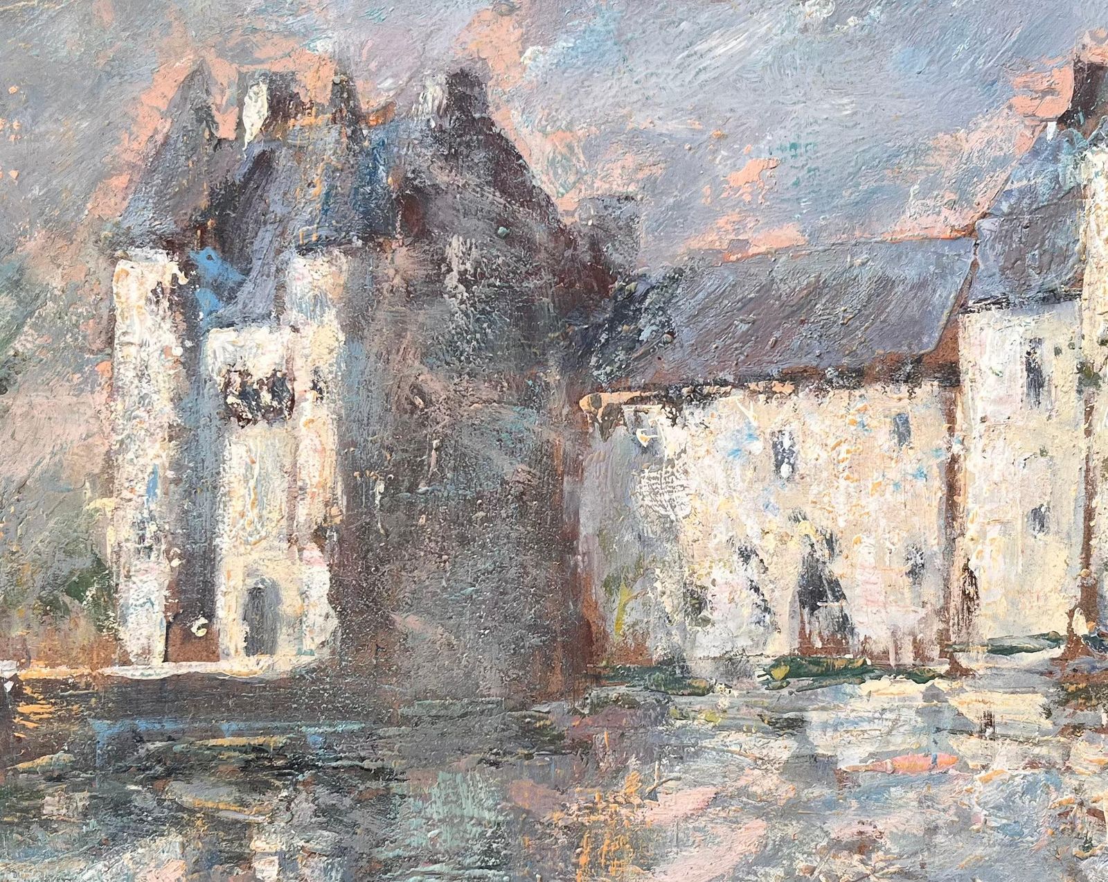 Fanch Lel French Impressionist Oil Painting Of Château De Trécesson In Brittany photo buy
