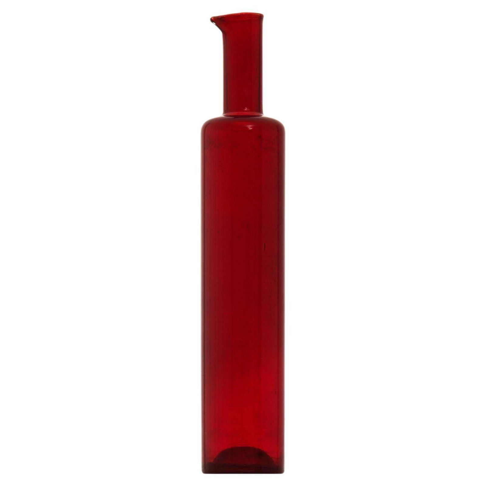 Glass Vase In Red By Nanny Still, 1950's