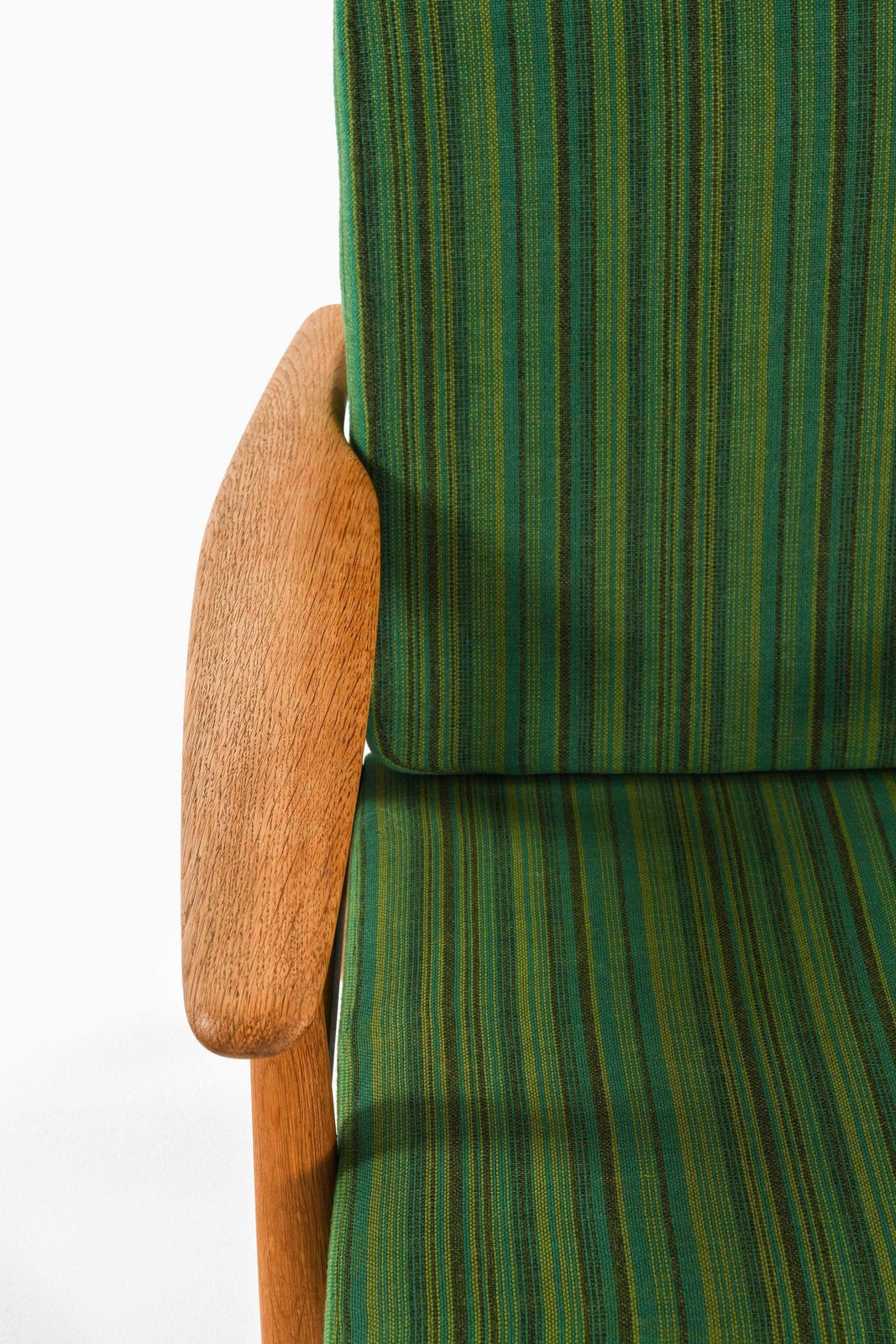 Easy Chairs In Oak With Original Fabric By Hans Wegner, 1950's photo 6433.0