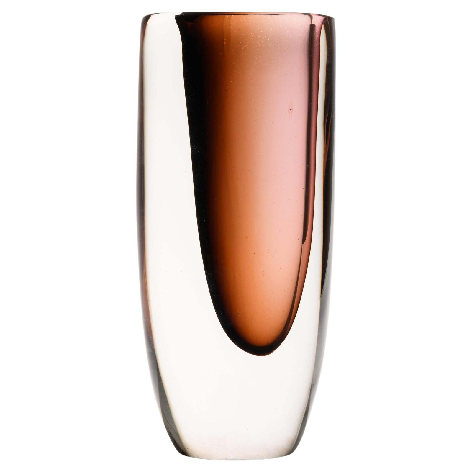Brown Glass Vase By Vicke Lindstrand, 1960's