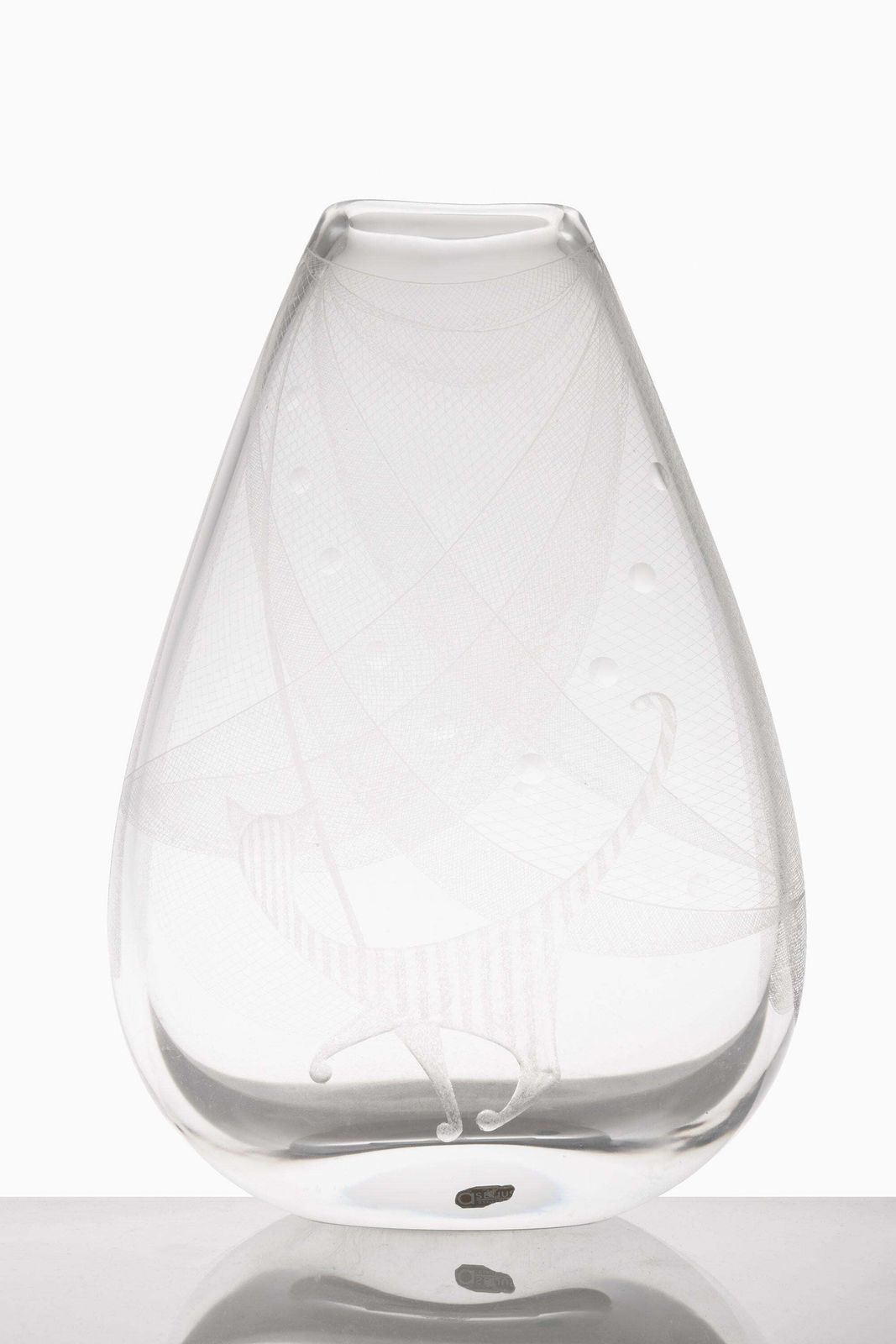 ‘It Smells Like Fish’ Glass Vase By Vicke Lindstrand, 1950's photo Home Decor