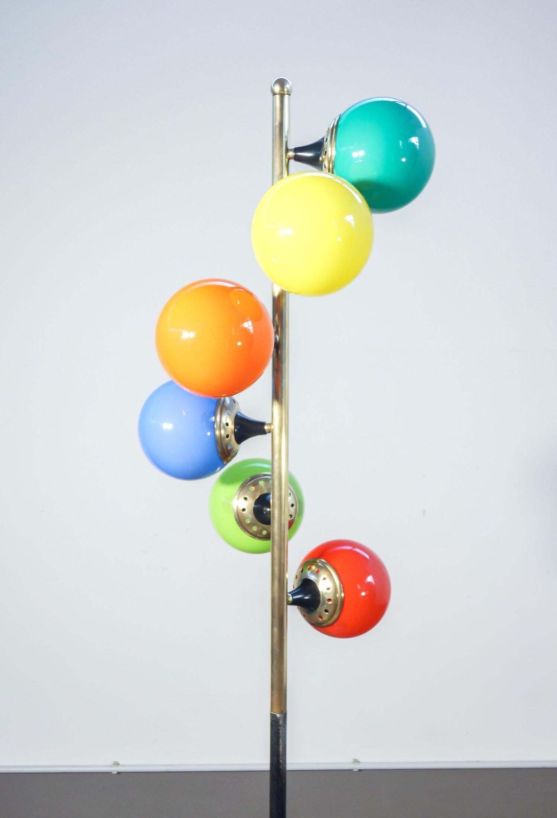 Lampada Da Terra Alberello Design Stilnovo. Accensione A Tre Fasi. Italia, 1960s photo 2497.0