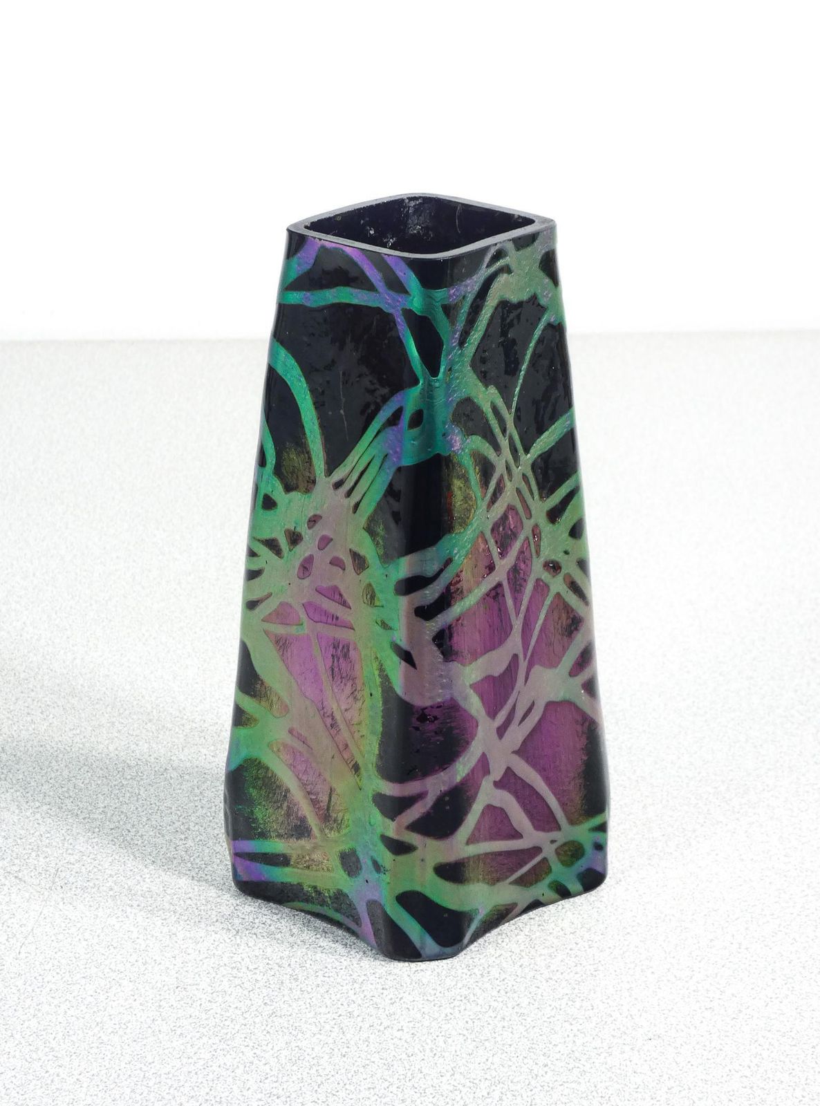 Pallme König Iridescent Blown Glass Vase. Austria, Years 10 photo for sale