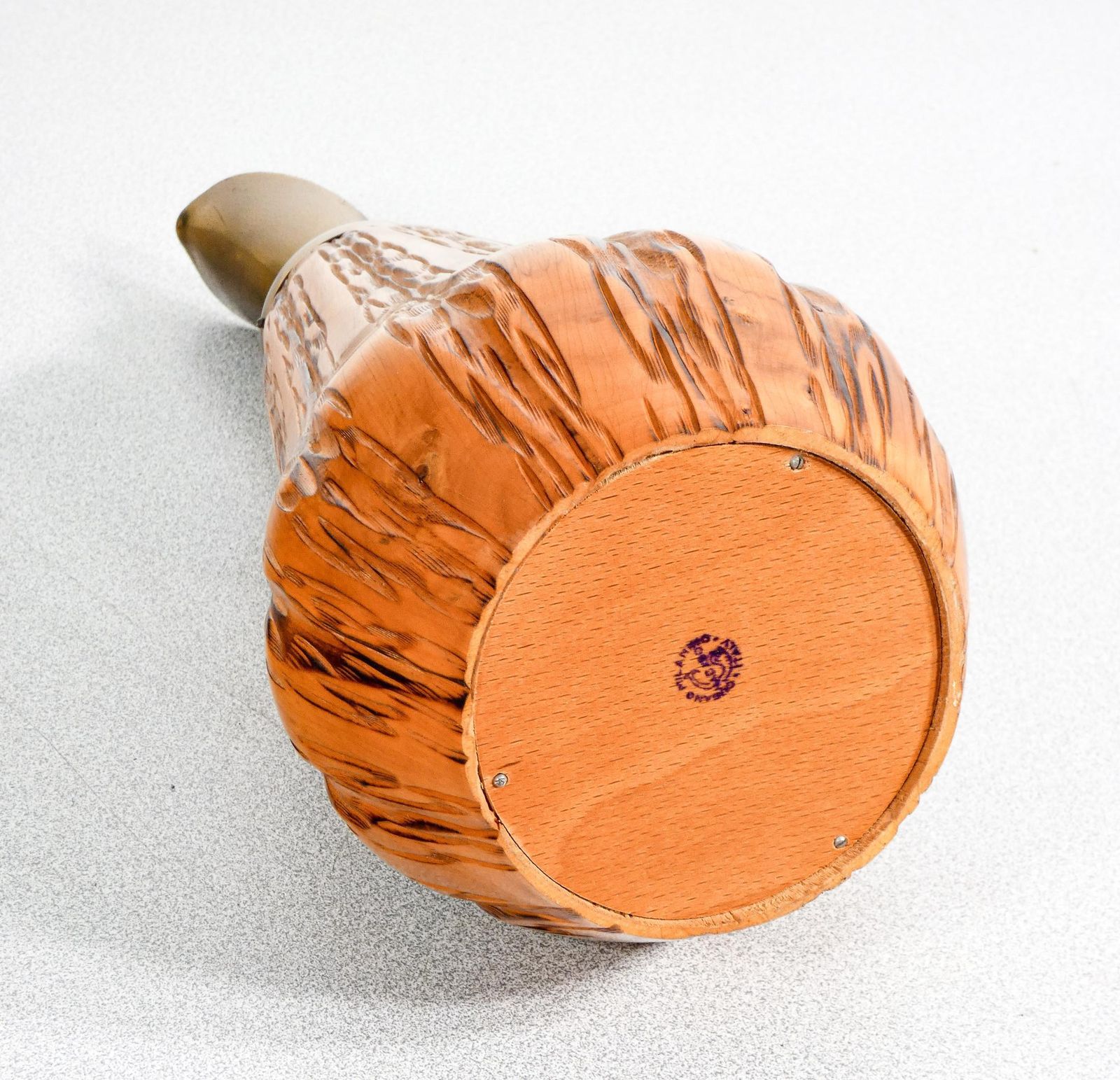 photo for sale Pitcher, Design Aldo Tura For Macabò. Wood And Brass. Italy, 50s