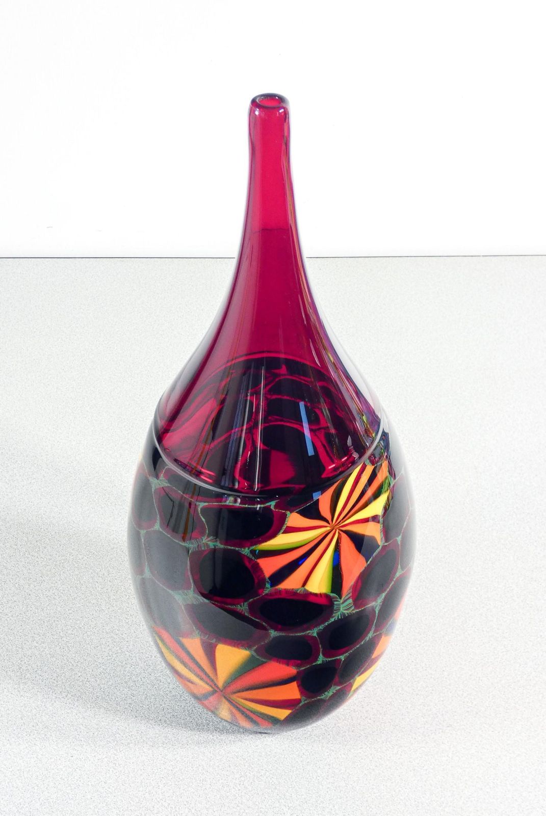 photo for sale Blown Glass Vase Design Paolo Crepax. 1990s