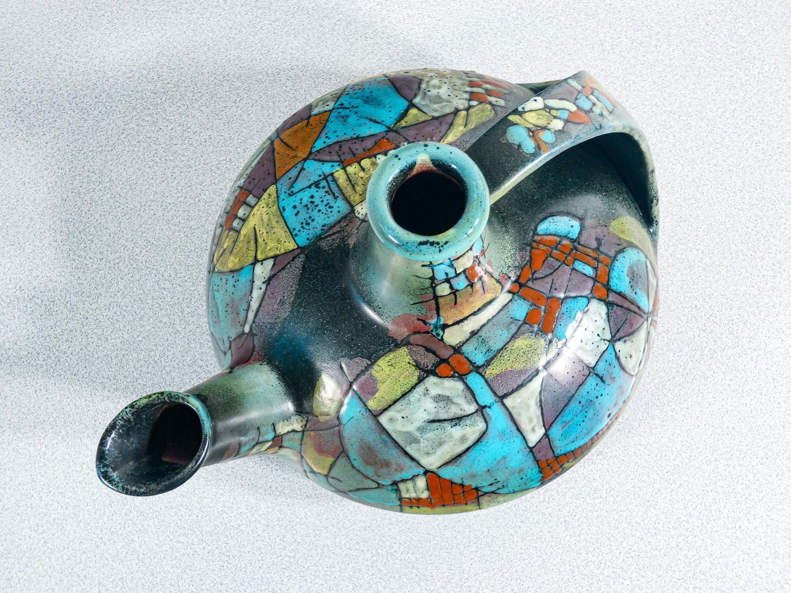 Glazed Ceramic Pitcher, Design Nanni Valentini For Bruno Baratti. Anni 60 photo Home Decor