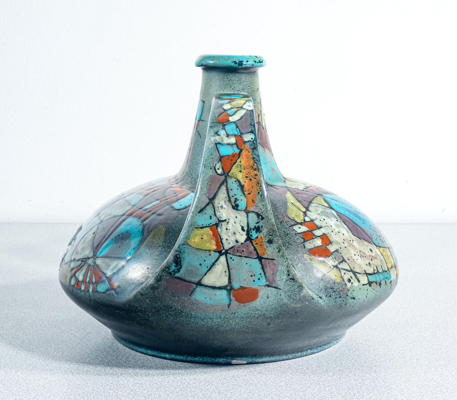 1119.0 Glazed Ceramic Pitcher, Design Nanni Valentini For Bruno Baratti. Anni 60 photo