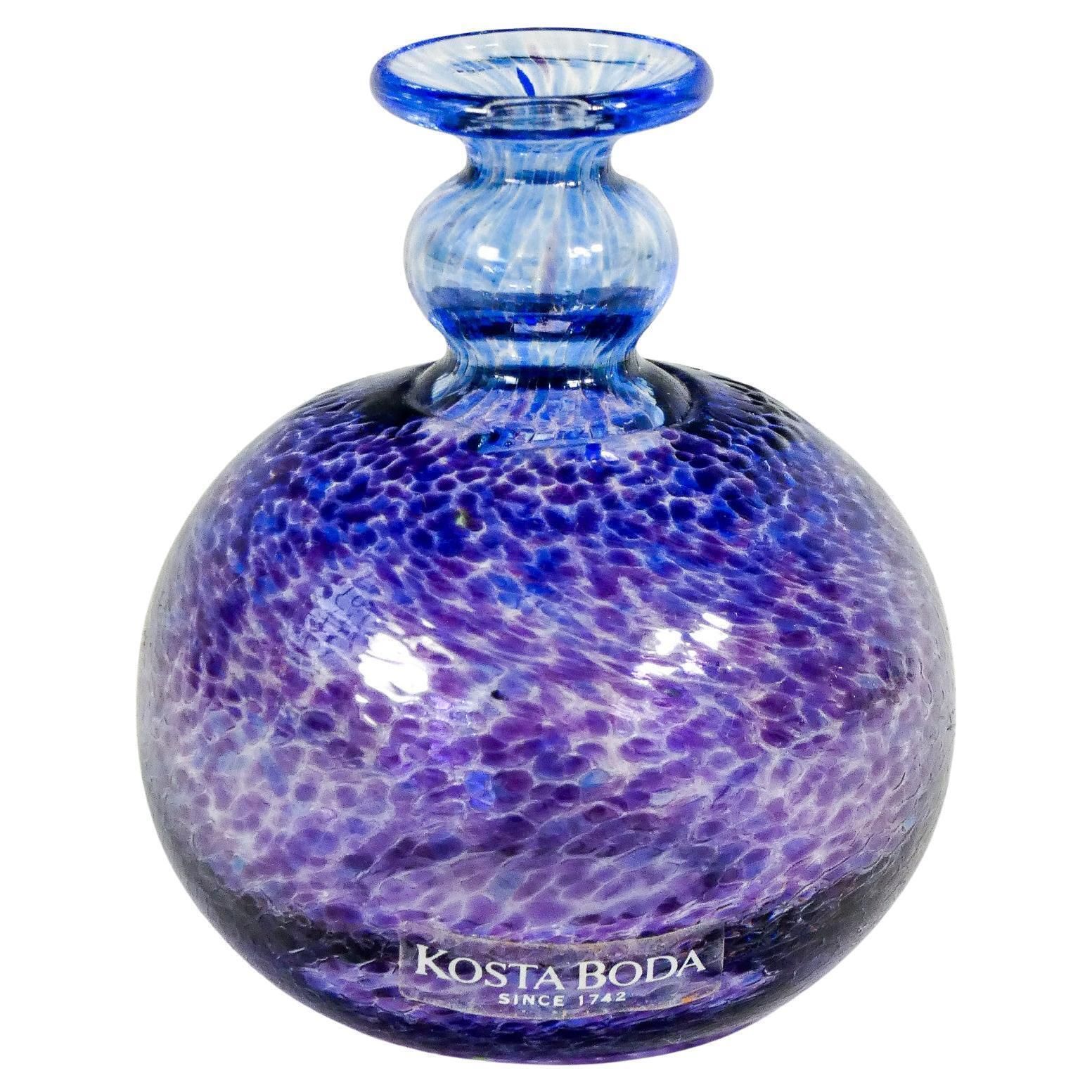 Blown Glass Vase, Design Bertil Vallien For Kosta Boda. Sweden