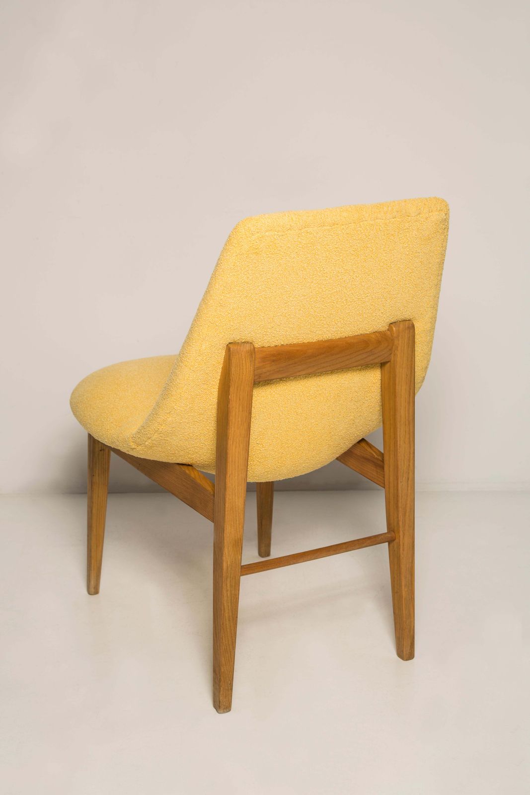 Rare Mid Century Yellow Shell Chair, H.Lachert, Europe, 1960s photo vintage
