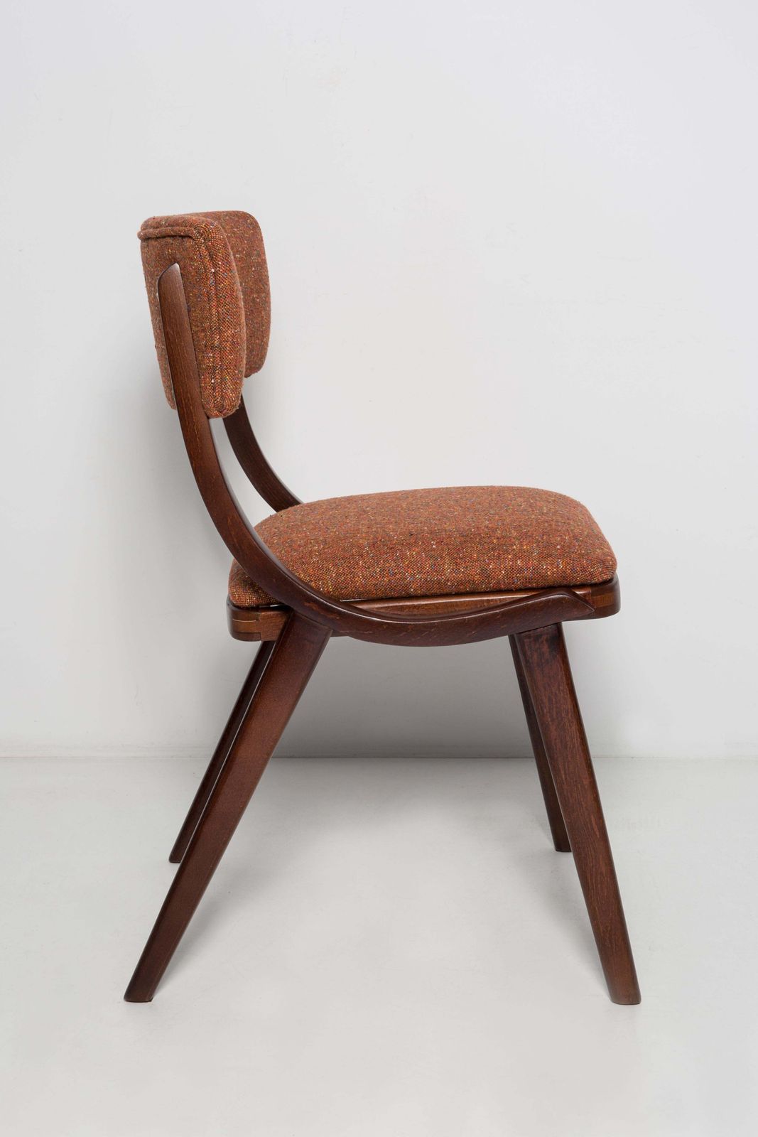 Mid Century Modern Bumerang Chair, Orange Melange, Poland, 1960s photo 738.0