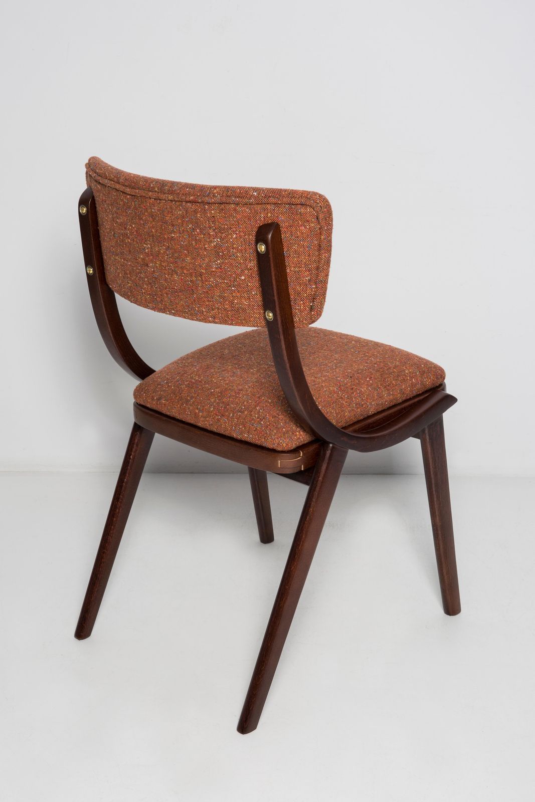 Mid Century Modern Bumerang Chair, Orange Melange, Poland, 1960s photo buy