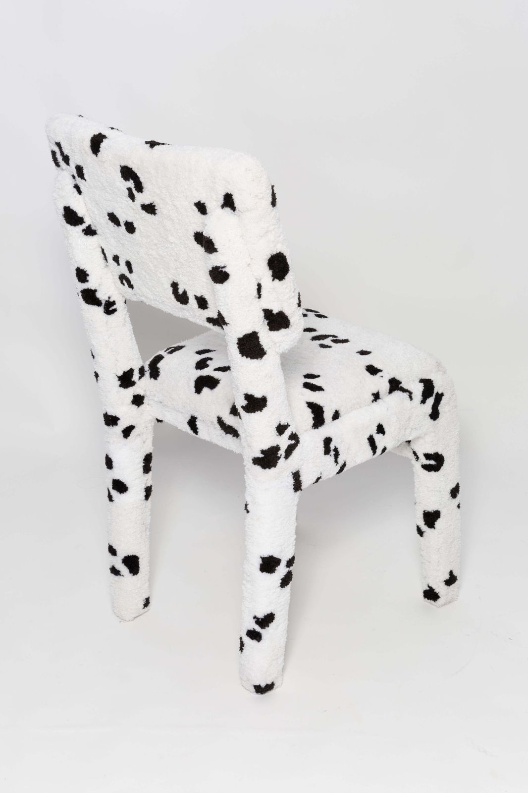 Six Mid Century Hand Tufting Dalmatian Chairs, Rajmund Halas, Poland, 1960s photo 9298.0