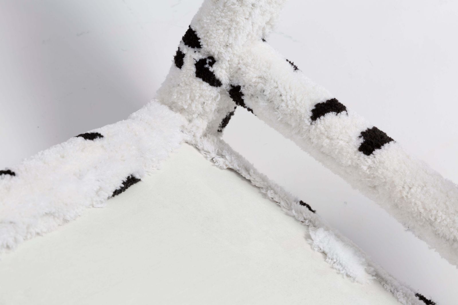 1544.0 Mid Century Hand Tufting Dalmatian Chair, Rajmund Halas, Poland, 1960s photo