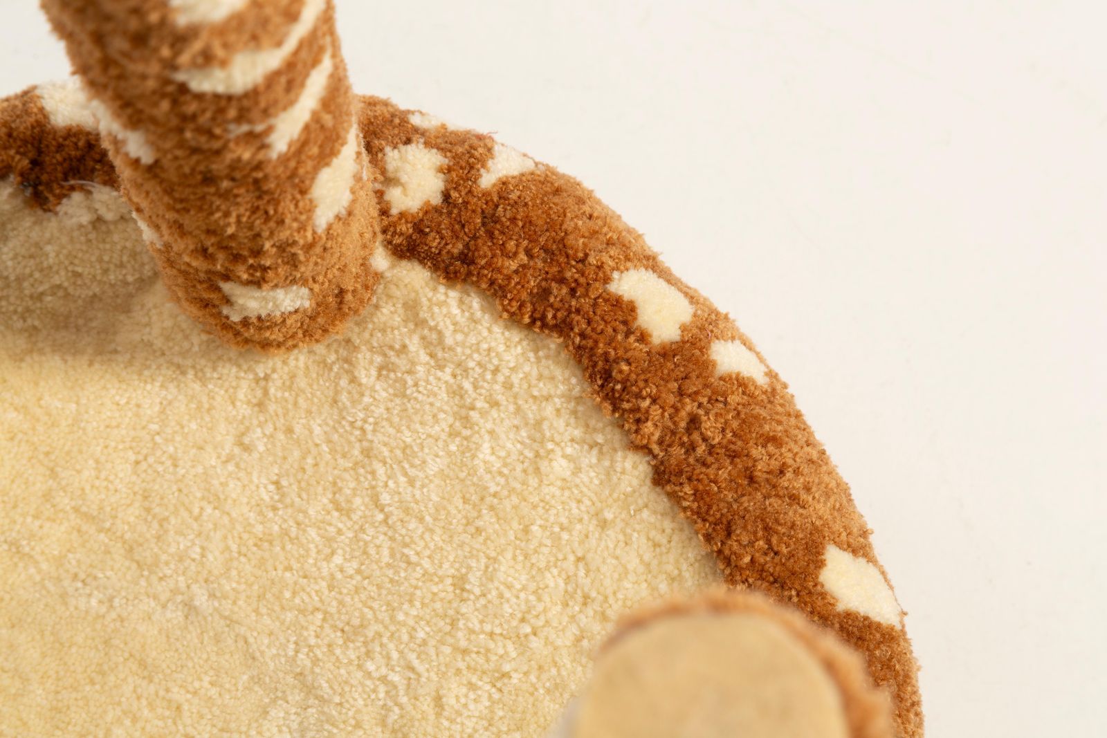 photo furniture Set Of Two Mid Century Hand Tufting Bambi Roe Deer Wool Stools, Europe, 1960s