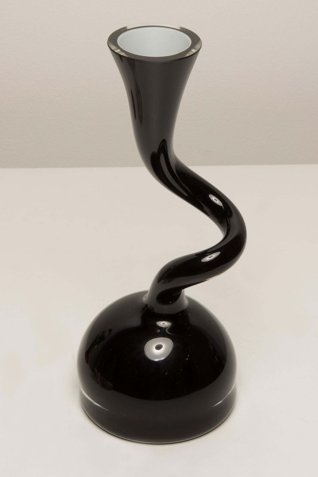 Small Mid Century Black Artistic Vase, Europe, 1960s photo for sale
