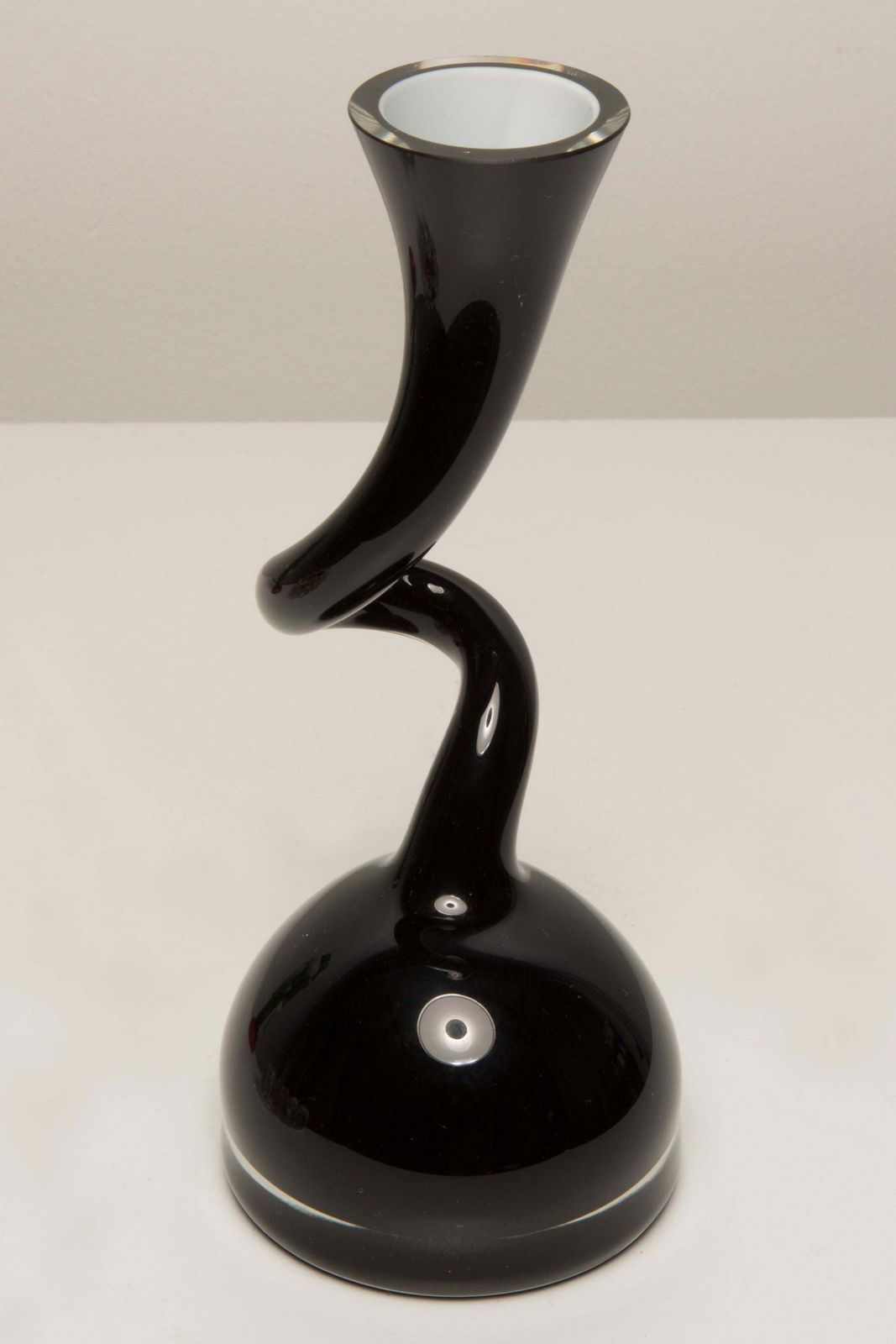 Small Mid Century Black Artistic Vase, Europe, 1960s photo 77.0