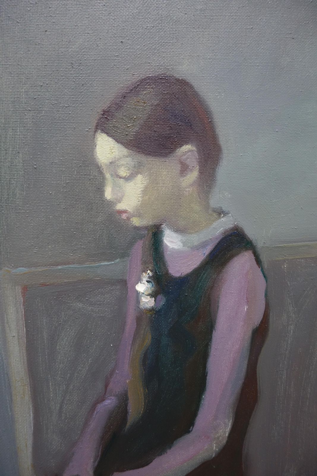 Igor Smekalov"Bambina Con Bambola " Cm 60 X 80 Olio Su Tela2009 photo for sale