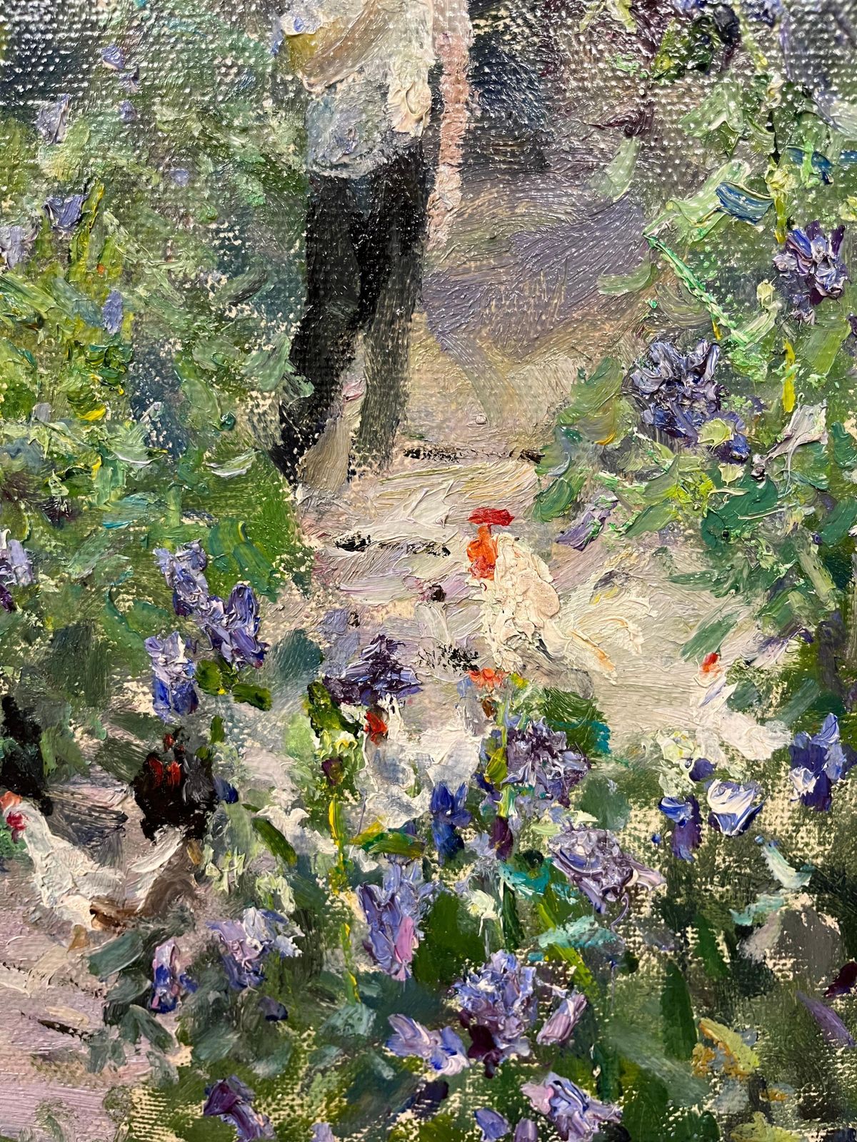 Georgij Moroz“In Giardino” Olio Cm 66 X 602001 photo for sale