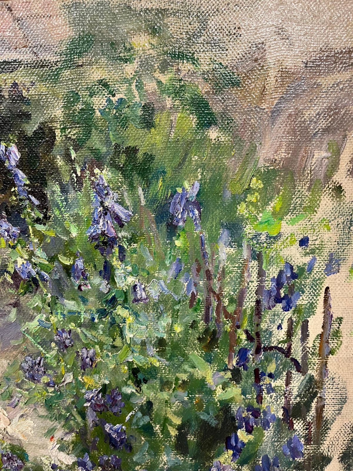 Georgij Moroz“In Giardino” Olio Cm 66 X 602001 photo Art