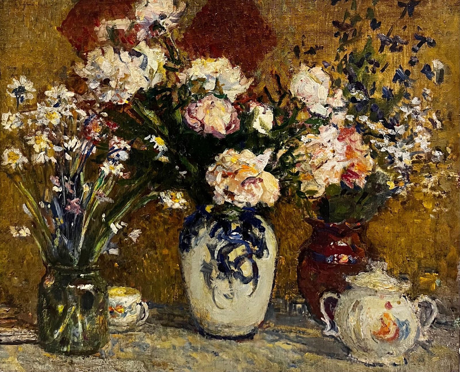 Nikolai Tolkounov"Fiori"  Olio  Cm. 61 X 48  19701970 photo furniture