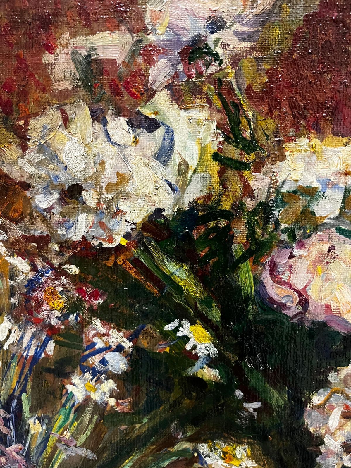 Nikolai Tolkounov"Fiori"  Olio  Cm. 61 X 48  19701970 photo vintage