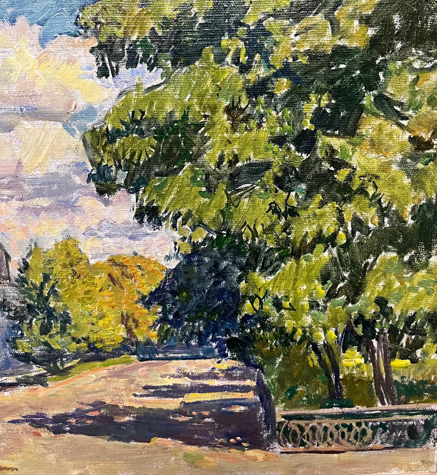 Vyacheslav Zabelin"Sunny Day"  Landscape  Oil  Cm. 40 X 39   19701970 photo 7319.0