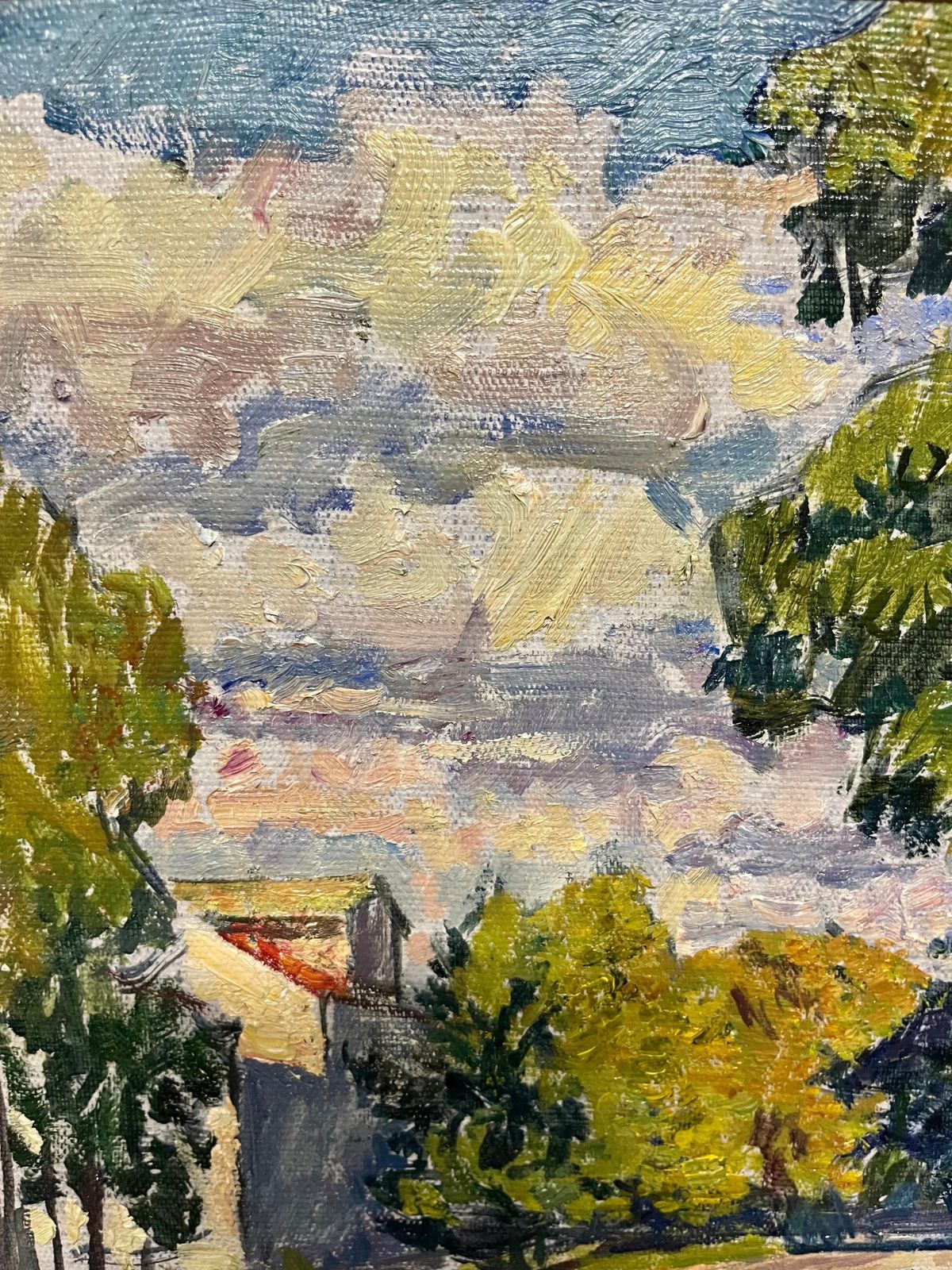 Vyacheslav Zabelin"Sunny Day"  Landscape  Oil  Cm. 40 X 39   19701970 photo vinterior