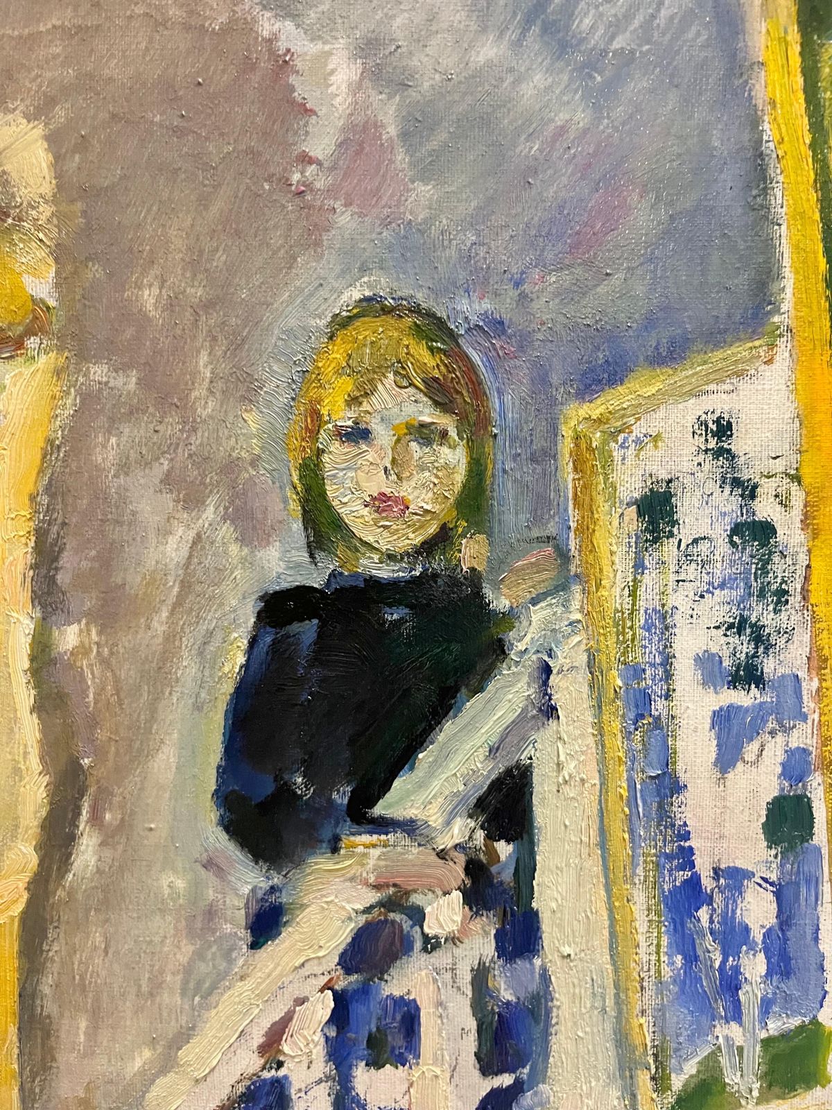 Gleb Savinov"Interior With Little Girl" Oil  Cm. 64 X 81  19771977 photo 7720.0