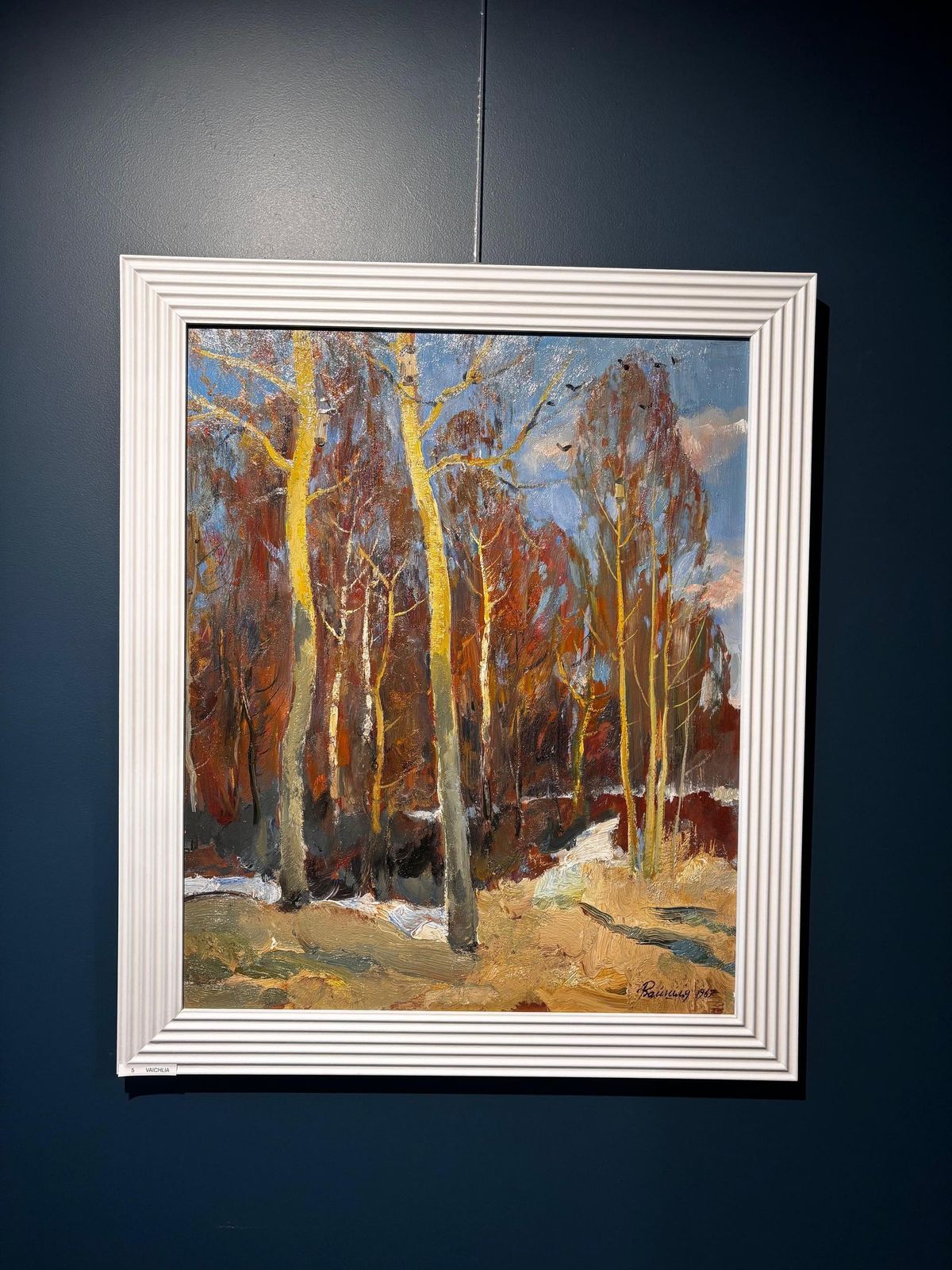 Leonid Vaichilia"Spring Sunshine In The Woods" Oil Cm.62 X 51  19671967 photo 2152.0