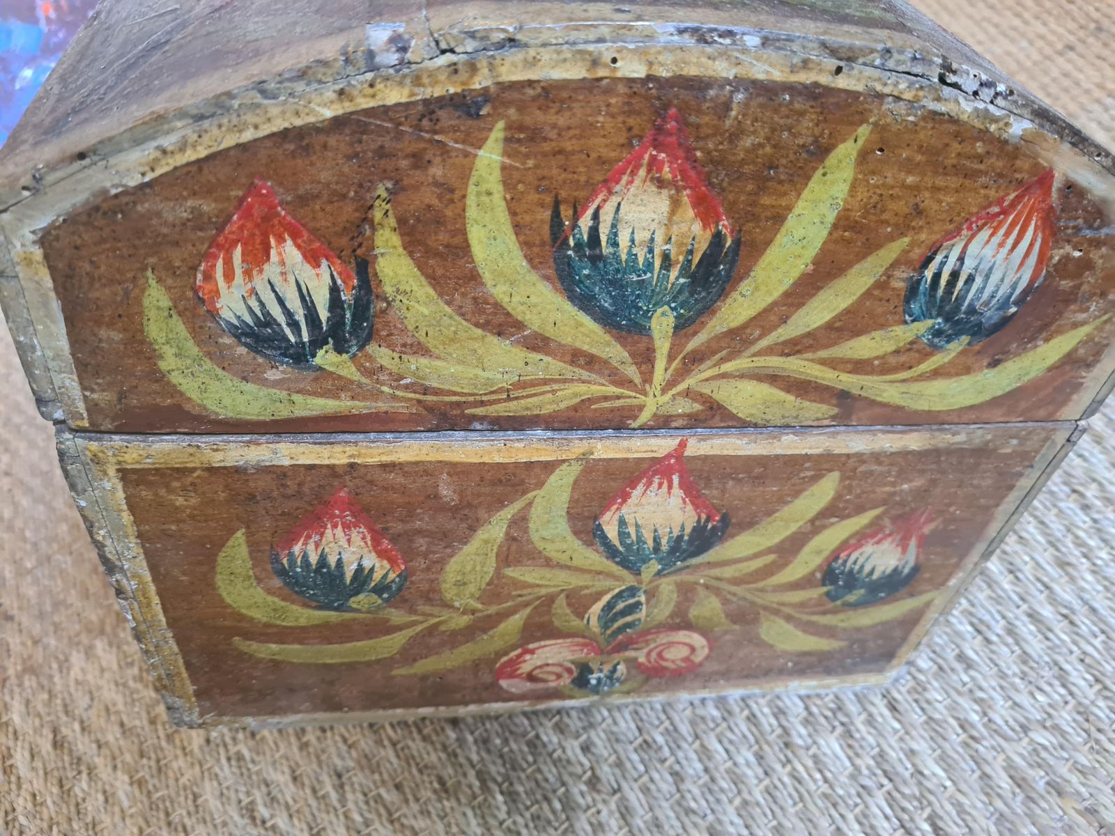 photo furniture Unknownwedding Chest Of Corinne De Blaru, French 19th Century Folk Art Painted1840s