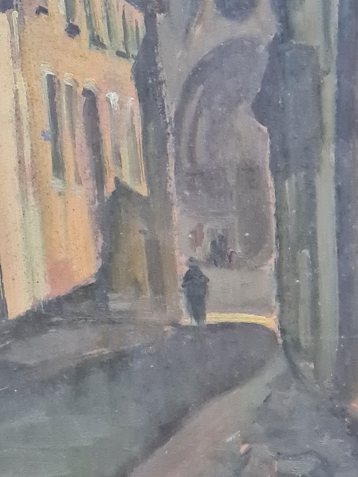 Jacques Buecherfauvist Impressionist Cityscape Street In Bruges Follower Of Maurice De Vlaminck photo buy