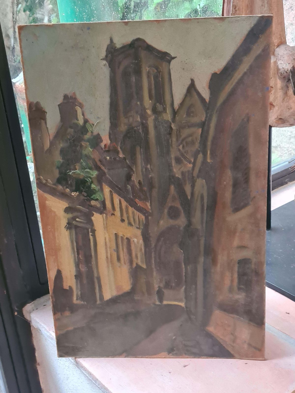 photo furniture Jacques Buecherfauvist Impressionist Cityscape Street In Bruges Follower Of Maurice De Vlaminck