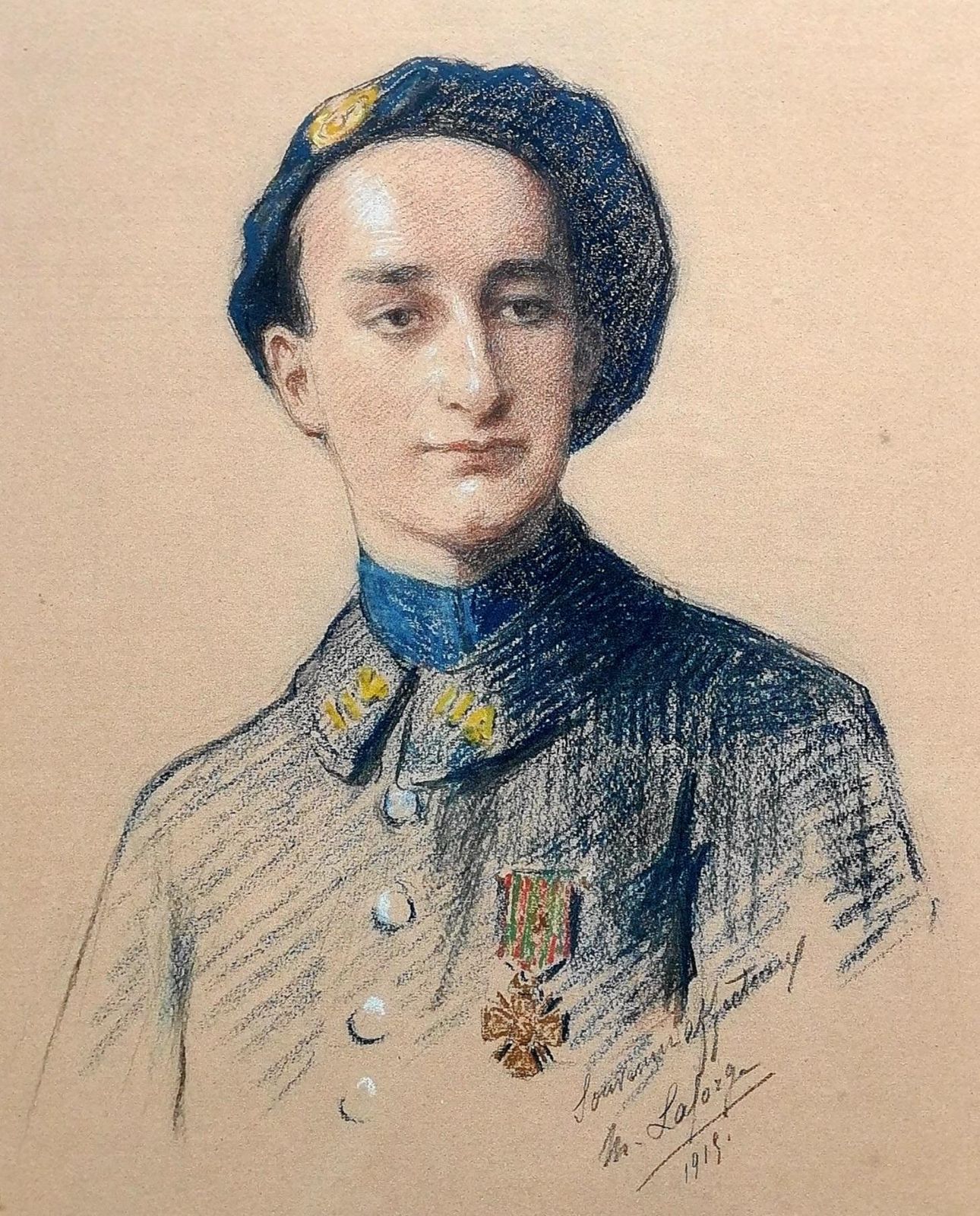 Marie Laforgeearly 20th Century French Military Portrait, The Brave Soldier1919