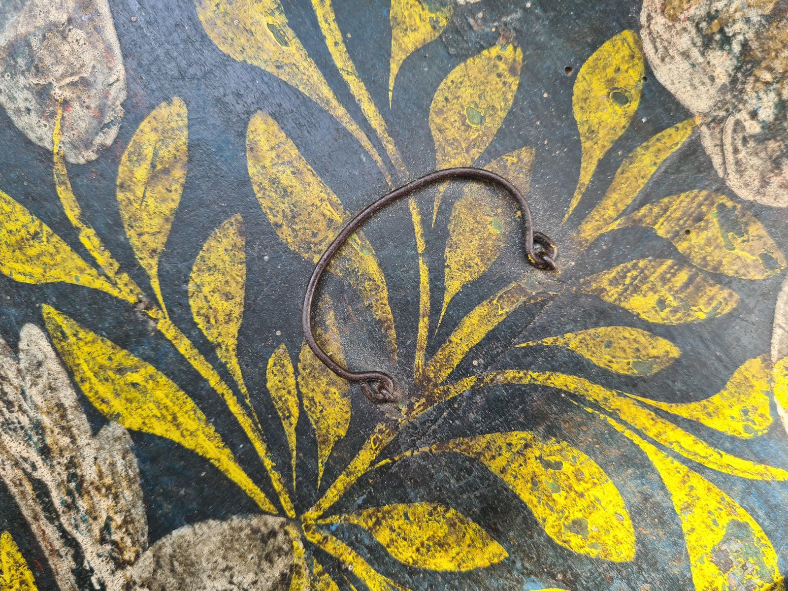 photo for sale Unknowneuropean 19th Century Folk Art Painted Wooden Hope, Bridal Wedding Chest