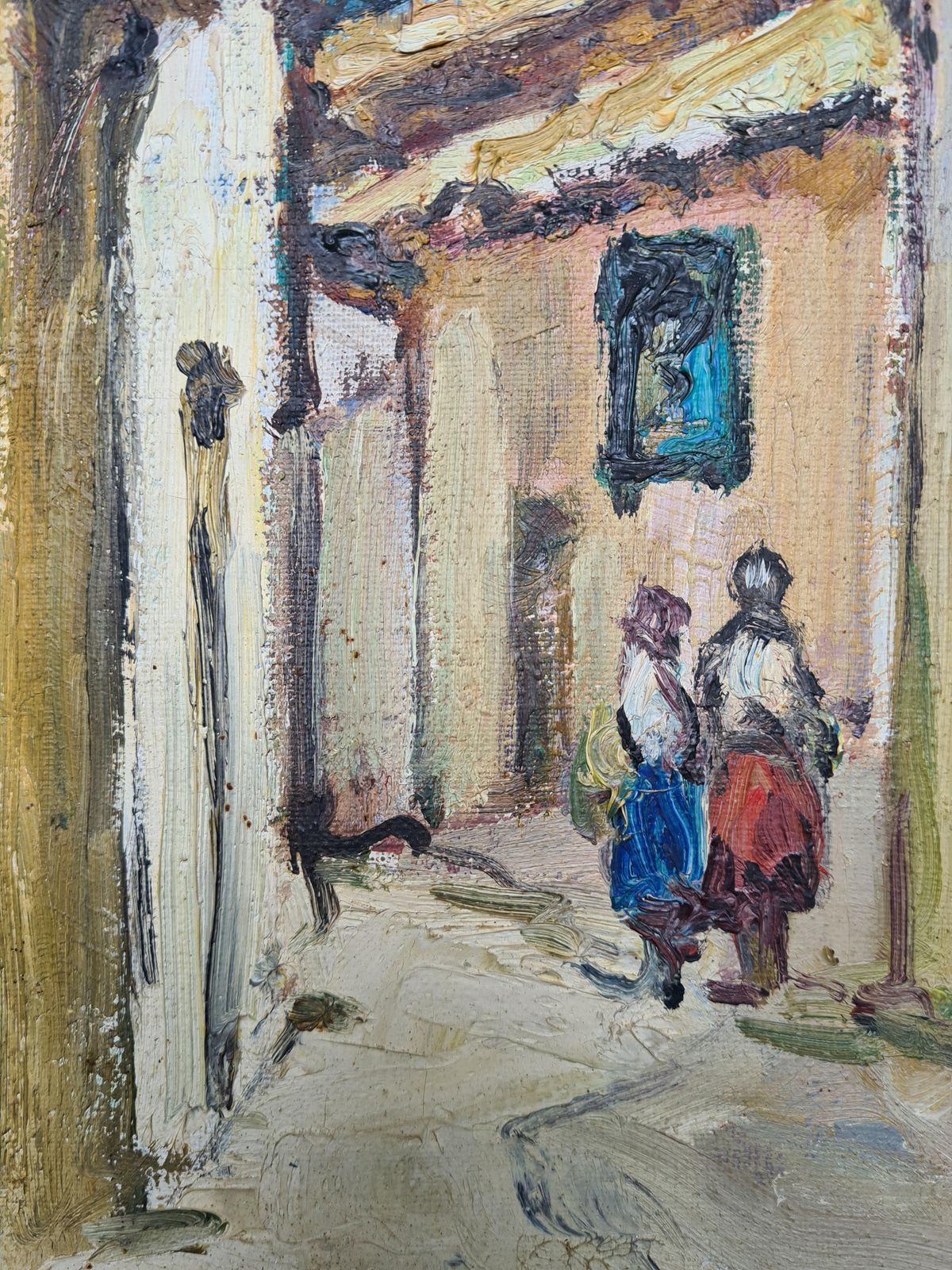 J Georgesmid 20th Century Oil On Canvas View Of Grenada photo buy