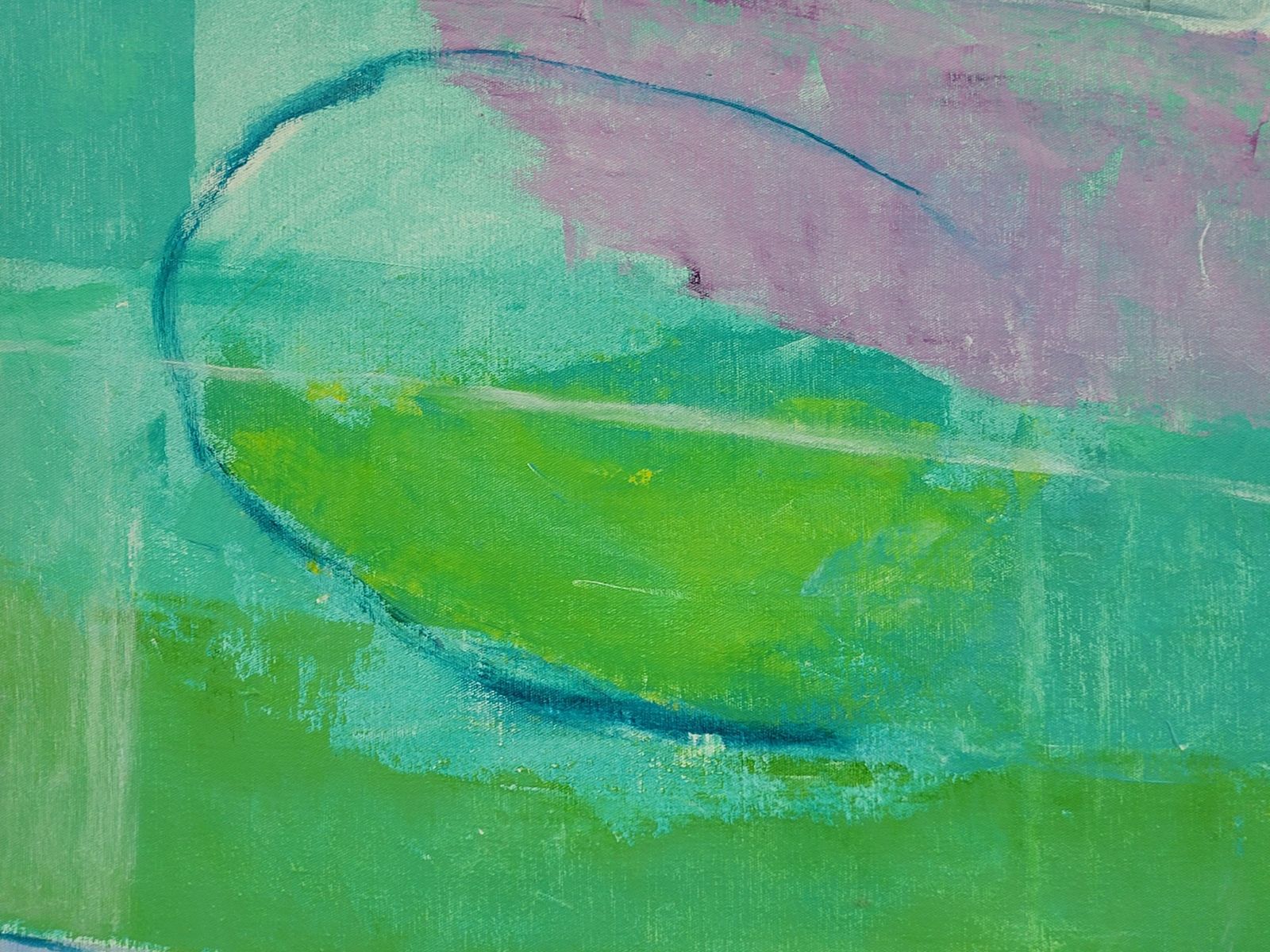 Christian Manoury Abstract Expressionist Color Field Acrylic On Canvas.  Les Champs XII.2020 photo for sale