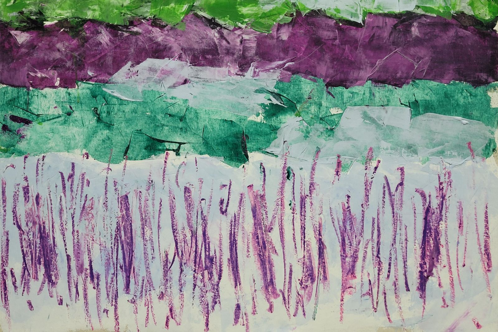 Christian Manoury Contemporary Abstract Expressionist Color Field Acrylic On Canvas. Les Champs X.2020 photo furniture