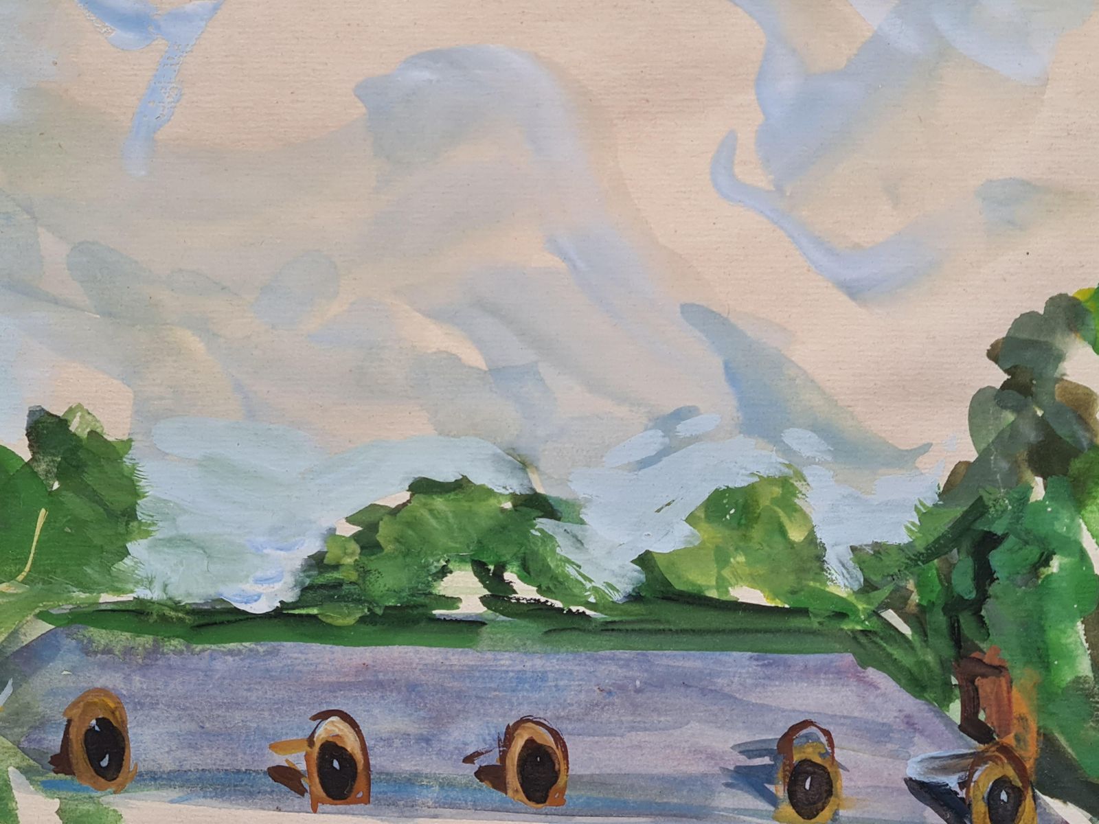Minette Dropsymid 20th Century French Landscape, Watercolour, The Bastide photo vinterior