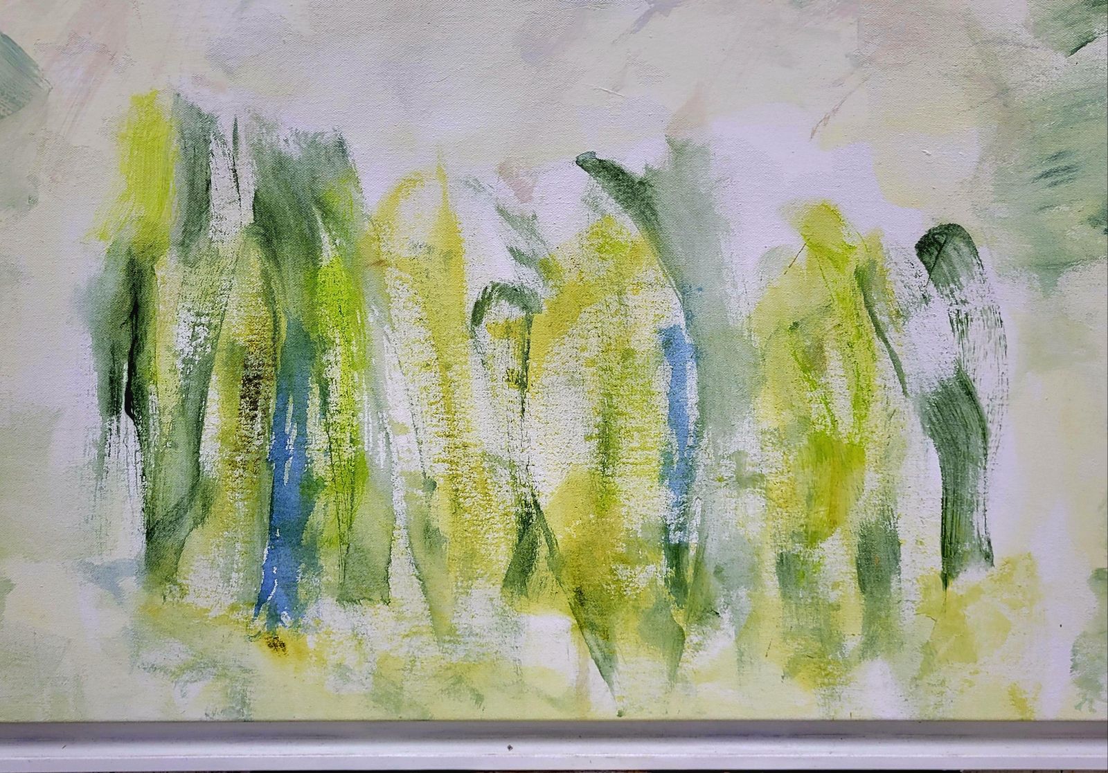 Christian Manoury Contemporary Abstract Expressionist,  Color Field Landscape.  Les Champs VIII.2021 photo vintage