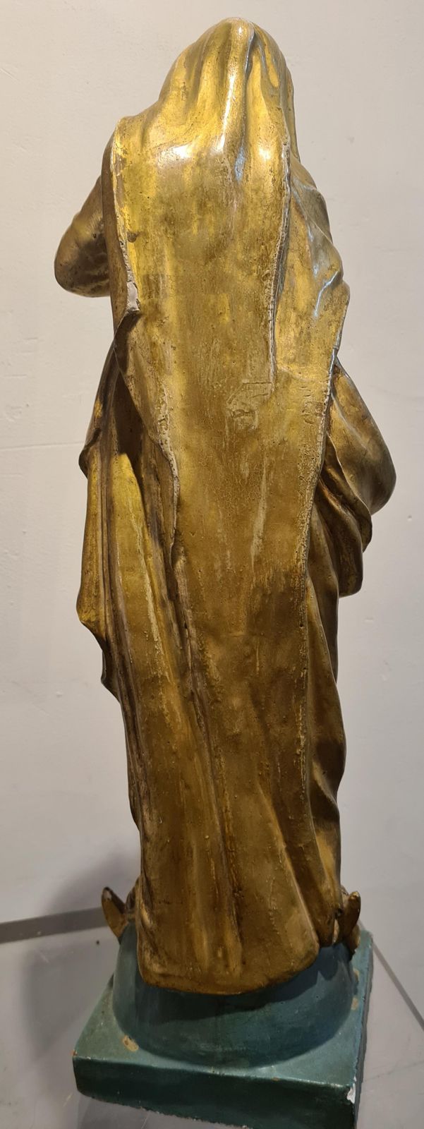 Unknownfrench Polychrome And Gilded Statue Of The Virgin Mary1880s photo buy